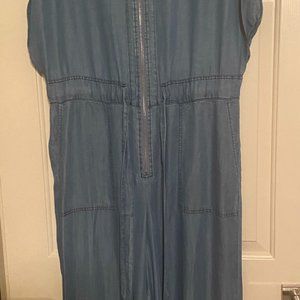 DKNY jean jumpsuit